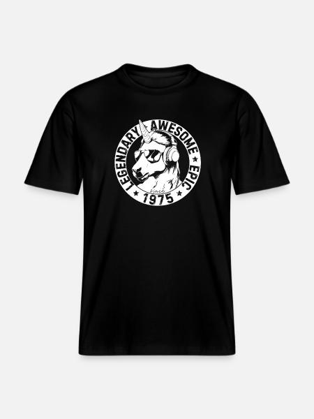 Legendary, Awesome, Epic since 1975 - T-shirt unisexe RELAXED FIT en coton bio - noir