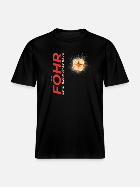 Föhr - RELAXED FIT Unisex Organic T-Shirt - Schwarz