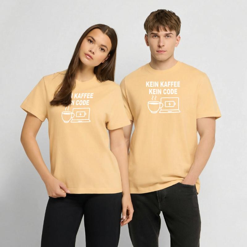 Kein Kaffee Kein Code – Funny Programmer Design  RELAXED FIT Unisex Organic T-Shirt