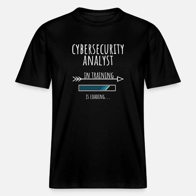Cybersecurity Analyst Geschenk Beruf Ausbildung -  RELAXED FIT Unisex Organic T-Shirt - Schwarz