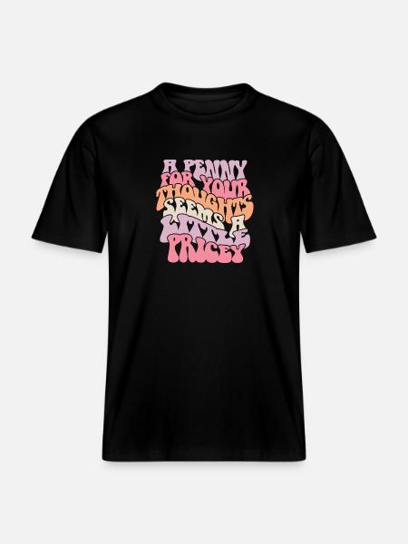Liebevolle Selbstgedanken mit buntem Text -  RELAXED FIT Unisex Organic T-Shirt - Schwarz