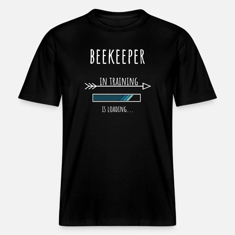 Beekeeper Gift Profession Training Beekeeper - RELAXED FIT Unisex Organic T-Shirt - black