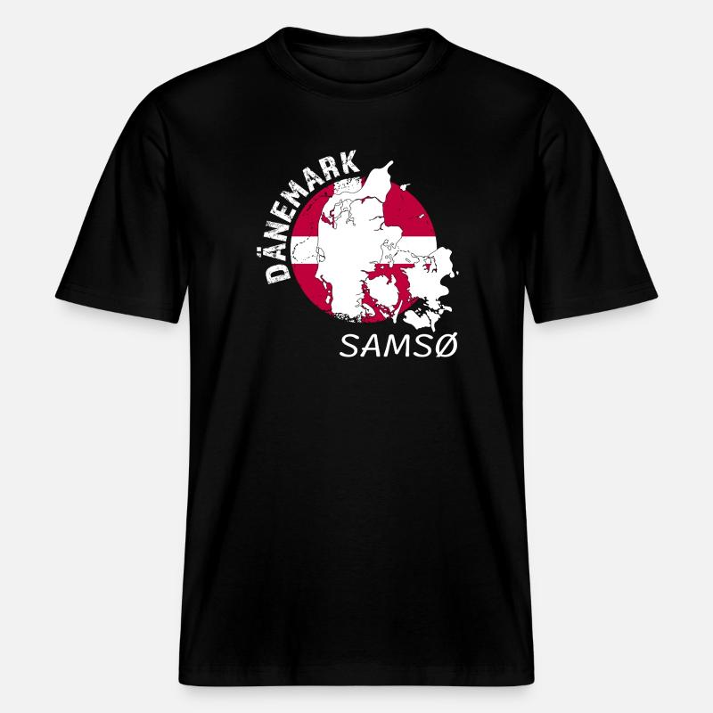 Samso - T-shirt unisexe RELAXED FIT en coton bio - noir