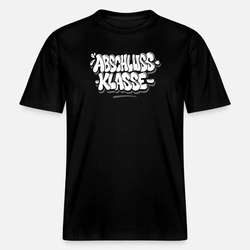Graduating Class – Graffiti Style -  RELAXED FIT Unisex Organic T-Shirt - black