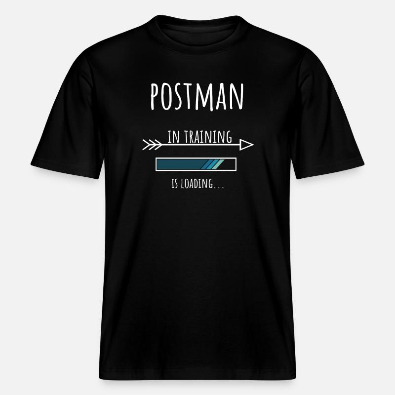 Postman Gift Profession Training Postman -  RELAXED FIT Unisex Organic T-Shirt - black
