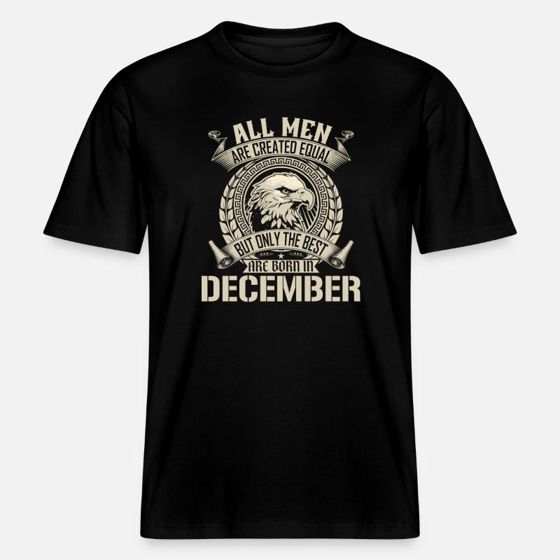 Décembre Eagle Unity Design -  T-shirt unisexe RELAXED FIT en coton bio - noir