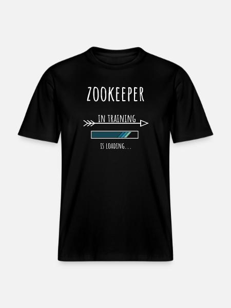 Zookeeper Gift Profession Training Zookeeper -  RELAXED FIT Unisex Organic T-Shirt - black