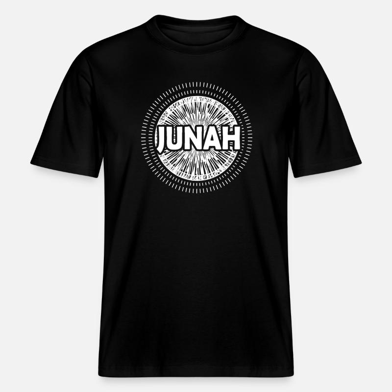 Junah als Geschenkidee -  RELAXED FIT Unisex Organic T-Shirt - Schwarz