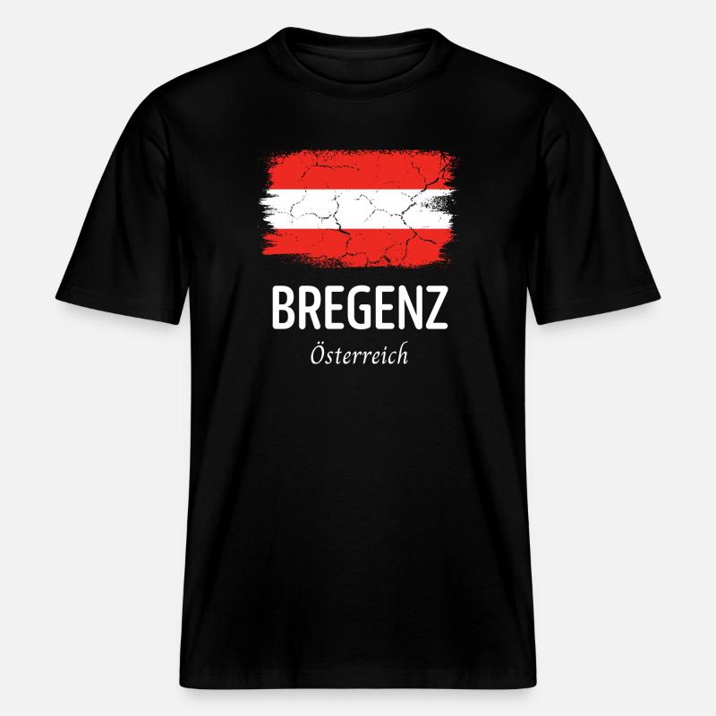 Bregenz -  T-shirt unisexe RELAXED FIT en coton bio - noir