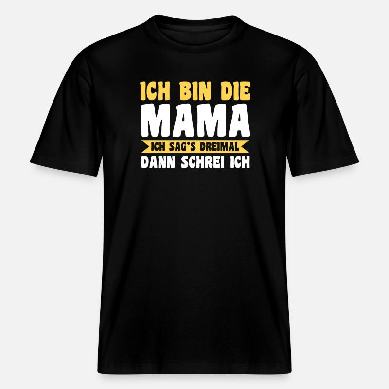Mutter Team Mama - RELAXED FIT Unisex Organic T-Shirt - Schwarz