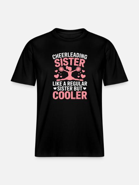 Cheerleader Saying Funny Cheerleader Gift - RELAXED FIT Unisex Organic T-Shirt - black
