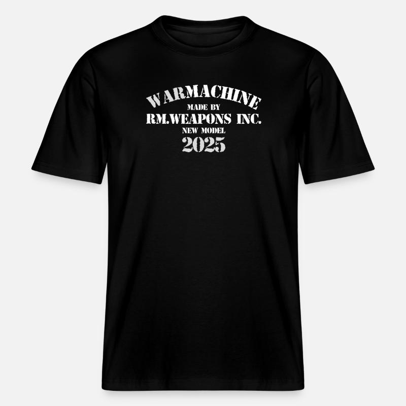 Modèle War Machine 2025 - T-shirt unisexe RELAXED FIT en coton bio - noir
