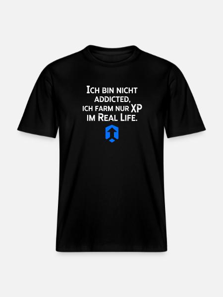 Farm XP Im Real Life - RELAXED FIT Unisex Organic T-Shirt - Schwarz