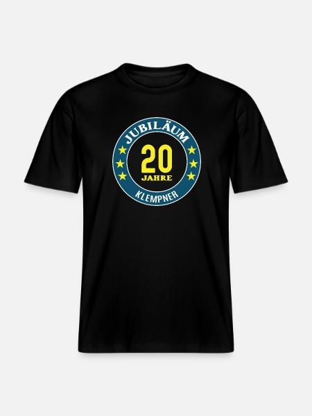 Plumber Anniversary 20 Years 20th Anniversary - RELAXED FIT Unisex Organic T-Shirt - black