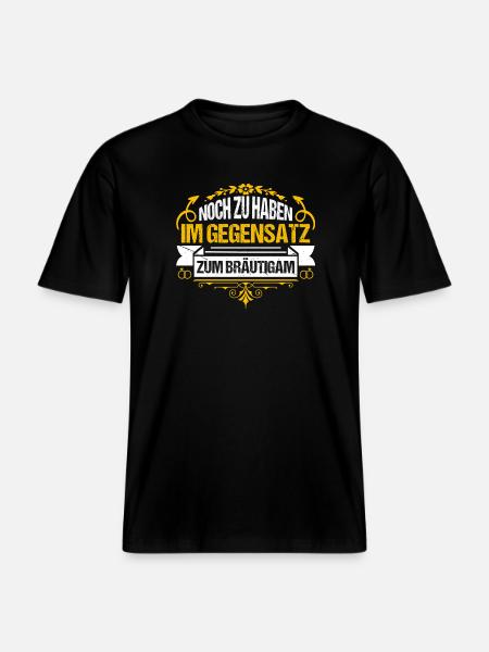 JGA Team Bräutigam Junggesellenabschied -  RELAXED FIT Unisex Organic T-Shirt - Schwarz