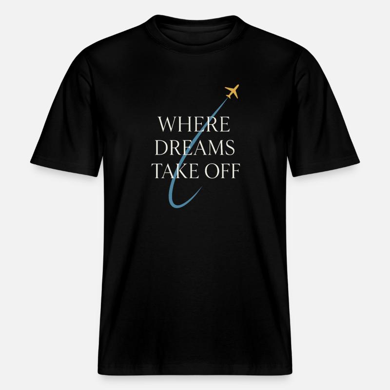 Fluglehrer Cfi Pilot Luftfahrtlehrer -  RELAXED FIT Unisex Organic T-Shirt - Schwarz