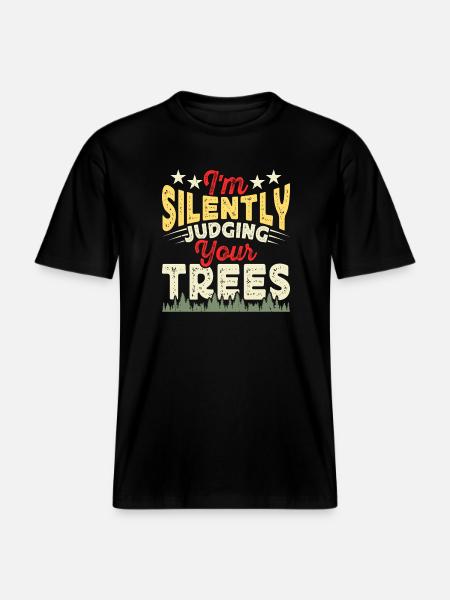 Baumpfleger Holzarbeiter Waldarbeiter Geschenk -  RELAXED FIT Unisex Organic T-Shirt - Schwarz