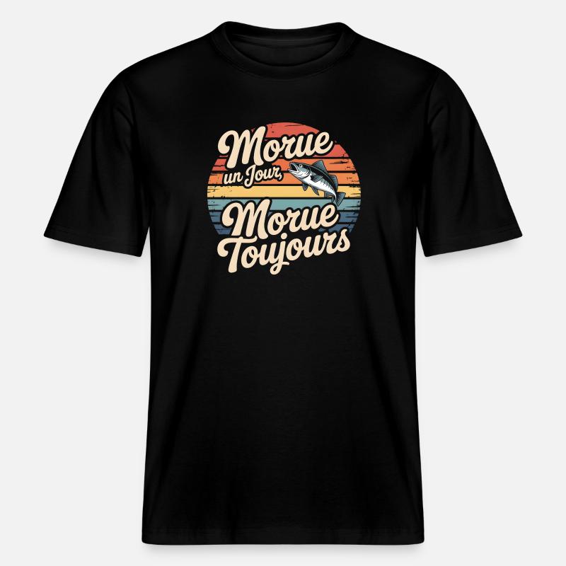 Once cod Cod -  RELAXED FIT Unisex Organic T-Shirt - black