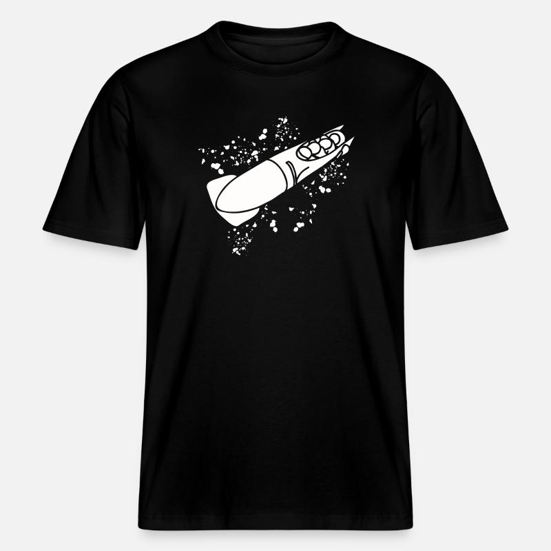 Bobsleigh Bobsleigh Bobsleigh à quatre -  T-shirt unisexe RELAXED FIT en coton bio - noir