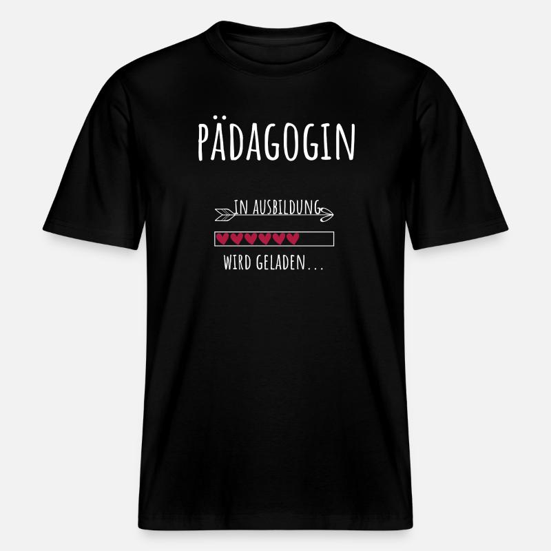 Studentin Beruf Ausbildung Pädagogin -  RELAXED FIT Unisex Organic T-Shirt - Schwarz