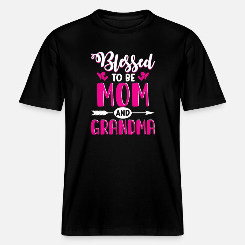 Oma Geschenk Weihnachtsgeschenke Großmutter  -  RELAXED FIT Unisex Organic T-Shirt - Schwarz