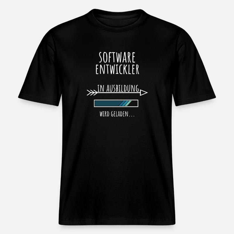Computer Science Studies Profession Software Developer - RELAXED FIT Unisex Organic T-Shirt - black