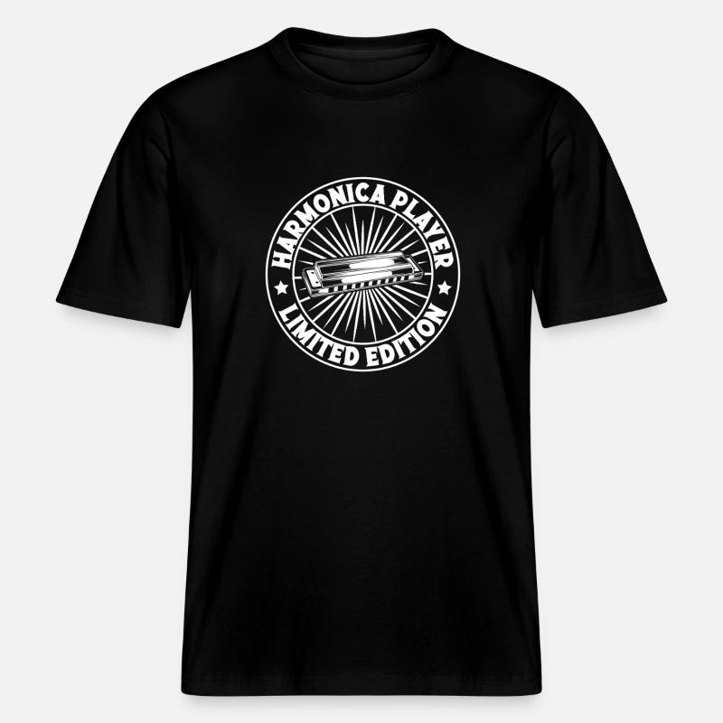 Harmonica Musican LImited Edition Harmonica -  T-shirt unisexe RELAXED FIT en coton bio - noir