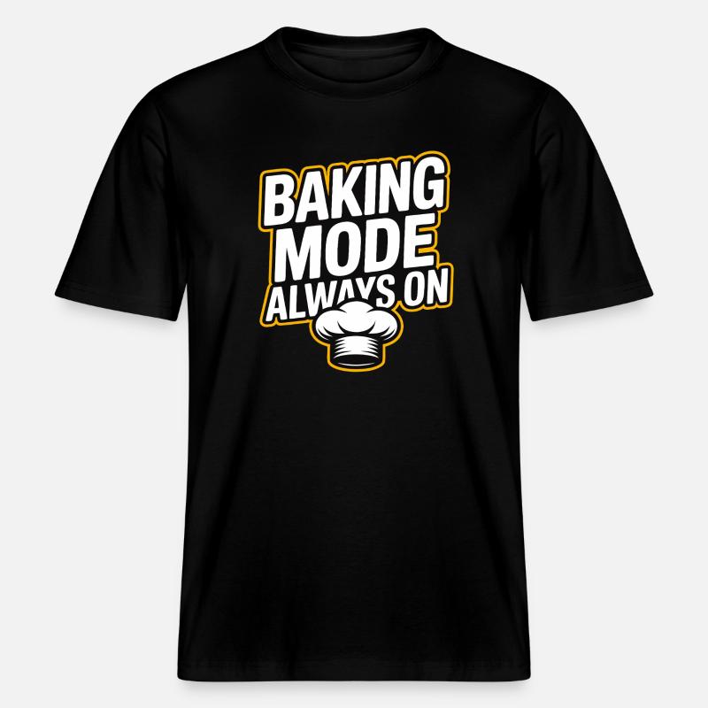 Mode de cuisson toujours activé -  T-shirt unisexe RELAXED FIT en coton bio - noir