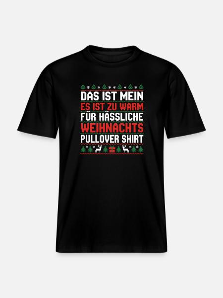 Noël - T-shirt unisexe RELAXED FIT en coton bio - noir