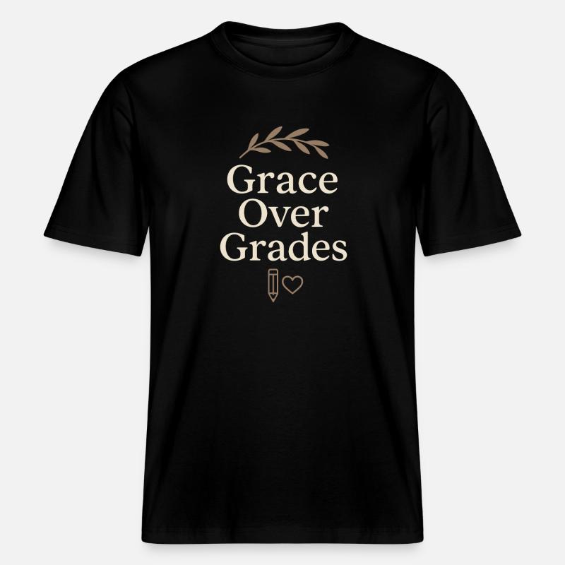 Christlicher Homeschool-mutter-glaube - RELAXED FIT Unisex Organic T-Shirt - Schwarz