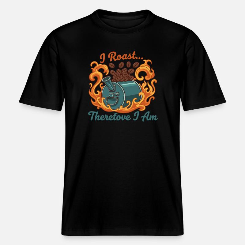 Ich röste, also bin ich -  RELAXED FIT Unisex Organic T-Shirt - Schwarz