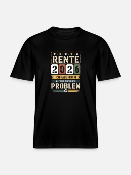 Pension 2026 I'm done - RELAXED FIT Unisex Organic T-Shirt - black