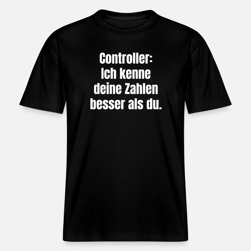 Controllers: Knowing numbers better -  RELAXED FIT Unisex Organic T-Shirt - black