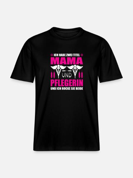 Mom and caregiver -  RELAXED FIT Unisex Organic T-Shirt - black