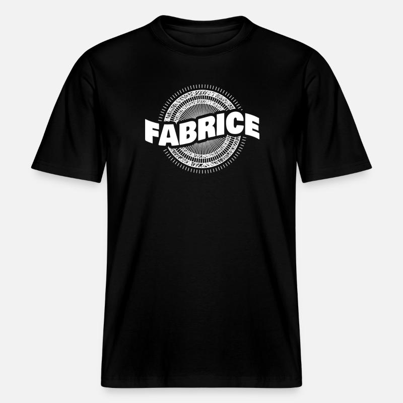Geschenkidee Fabrice -  RELAXED FIT Unisex Organic T-Shirt - Schwarz