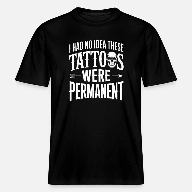 Tattoo-Witz: Diese waren dauerhaft -  RELAXED FIT Unisex Organic T-Shirt - Schwarz