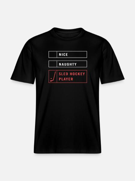 Para Handicap Eishockey - RELAXED FIT Unisex Organic T-Shirt - black