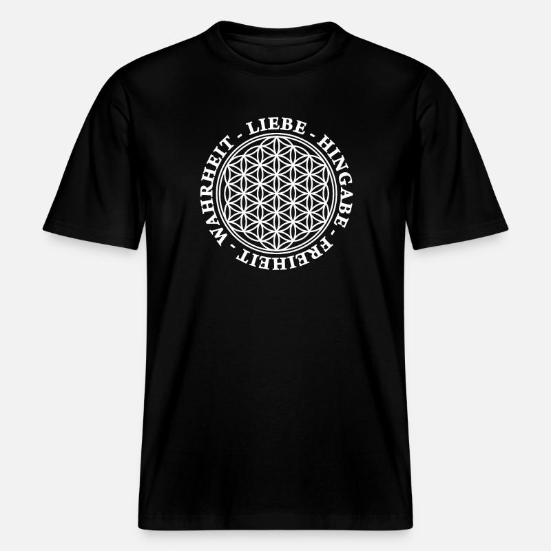 Amour, Dévotion, Liberté, Vérité - BDL 2 -  T-shirt unisexe RELAXED FIT en coton bio - noir