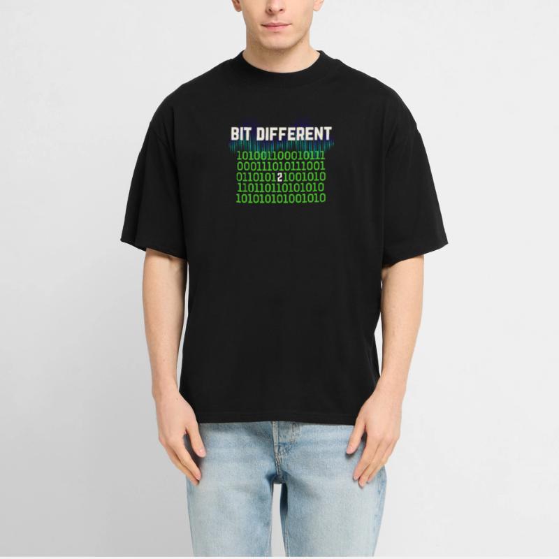 Etwas Anders – Nerdy Binary Error Design  RELAXED FIT Unisex Organic T-Shirt