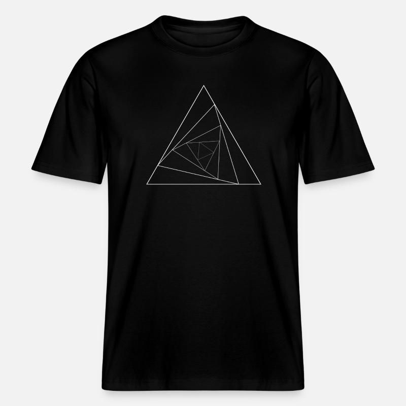 Triangular triangle -  RELAXED FIT Unisex Organic T-Shirt - black