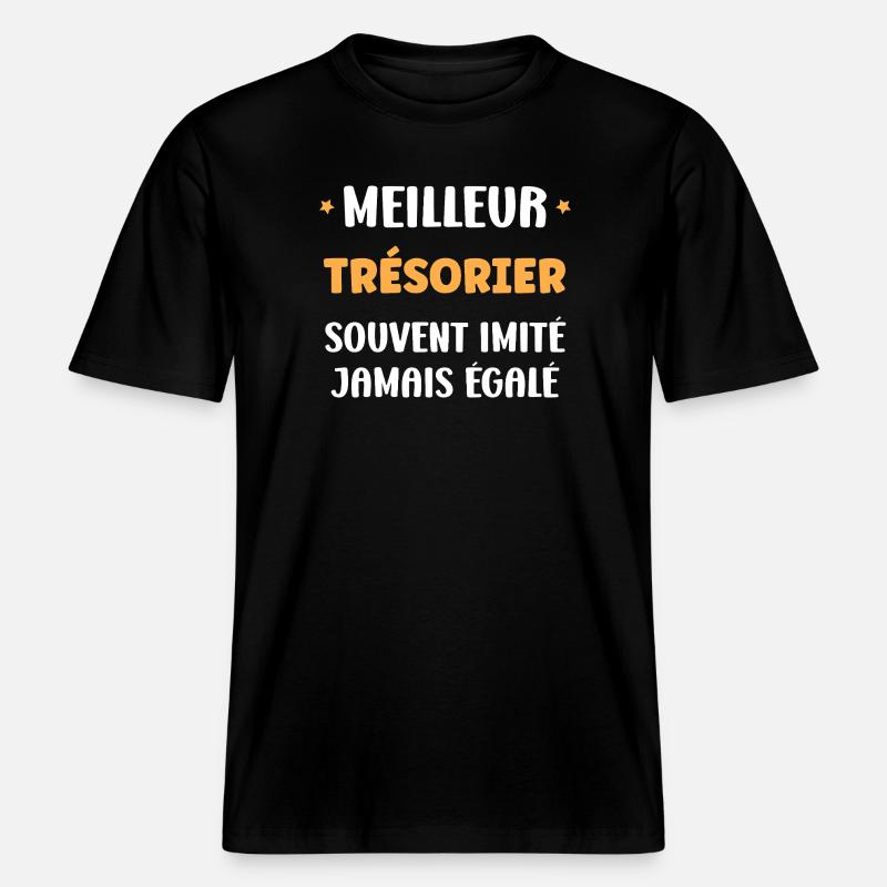 Bester Schatzmeister Immer Einzigartig -  RELAXED FIT Unisex Organic T-Shirt - Schwarz