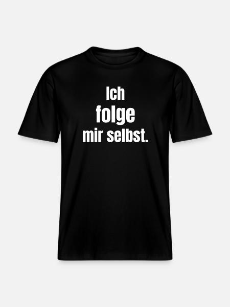I Follow Myself: Self-Leadership - RELAXED FIT Unisex Organic T-Shirt - black