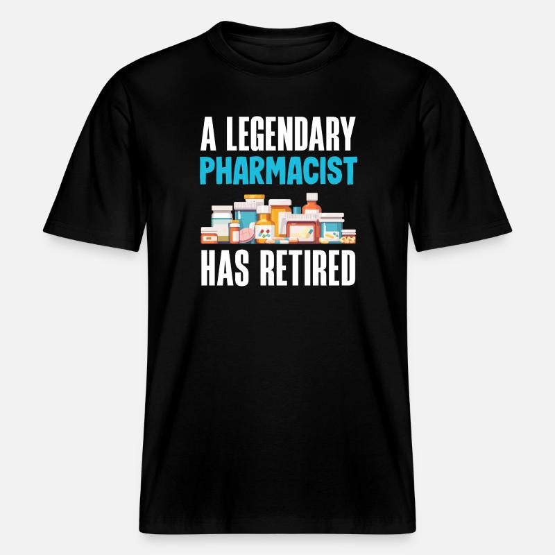Apotheker Pharmazeutisch-technischer -  RELAXED FIT Unisex Organic T-Shirt - Schwarz