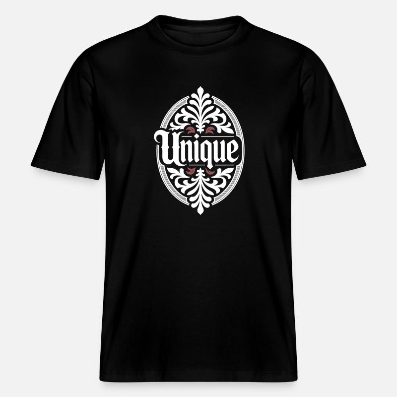 unique unique unique self-worth unique - RELAXED FIT Unisex Organic T-Shirt - black