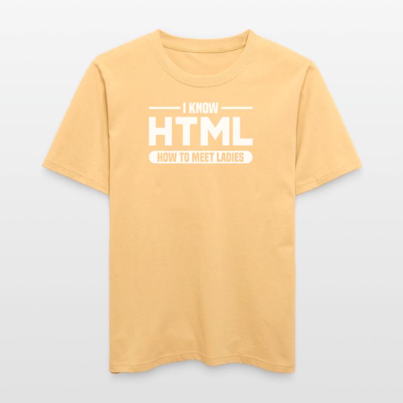HTML Humor Code Programmer Saying  RELAXED FIT Unisex Organic T-Shirt