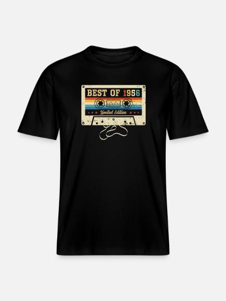Best Of 1956 70th Birthday  -  RELAXED FIT Unisex Organic T-Shirt - black