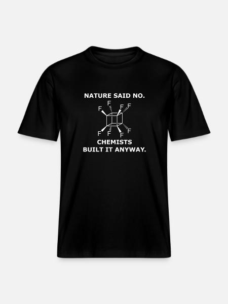 Molécule perfluoro-cubaine – Chimie Science - T-shirt unisexe RELAXED FIT en coton bio - noir