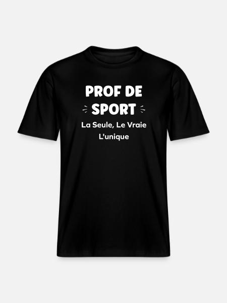 Sports teacher: true uniqueness - RELAXED FIT Unisex Organic T-Shirt - black