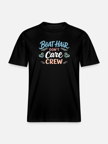 Sea hairs don't care about -  RELAXED FIT Unisex Organic T-Shirt - black
