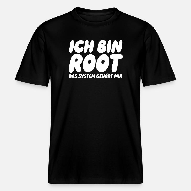 Je suis Root – Le système m’appartient - T-shirt unisexe RELAXED FIT en coton bio - noir